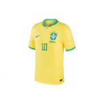 Nike Jalgpallis&auml;rk 2022 Maailmameistriv&otilde;istlused Brasiilia Neymar 10 F&auml;nniversioon Unisex Kollane DN0680-741 XXL