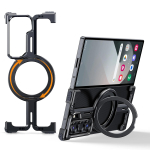 Oatsbasf Samsung Galaxy Z Fold 6 5 jaoks Metallist Telefonikarp Magsafe R&otilde;ngashoidjaga Raamita Minimalistlik Magnetiline Kaitsekate For Samsung Galaxy Z Fold6&Metal must