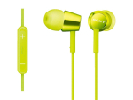 Sony k&otilde;rvaklapid MDR-EX150IP &mdash; Kaugjuhtimispuldiga ja mikrofoniga, &Uuml;hildub iPhone'i/iPod'i/iPad'iga, Roheline