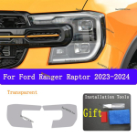 Ford Ranger Raptor 2024 Autode V&auml;lispeegli Esitulede Kriimustusvastane Eesmise Lambi Toonitud TPU Kaitsekile Kate Remonttarvikud Transperent blue