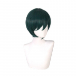 Anime 35cm Maki Zenin Cosplay parukas Anime Jujutsu Kaisen J&otilde;ulud Tumeroheline L&uuml;hikesed Kuumakindlad S&uuml;nteetilisest Juustest Parukad (Green,35cm) roheline