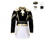 Rumi Zoey Mira Cosplay Kost&uuml;&uuml;m Must Kuldne L&auml;ikiv &Uuml;htlane Komplekt Naisele Lastele Halloweeni Kost&uuml;&uuml;mid Kid 140