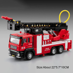 1:50 Veepaagiga Redelauto Die-cast Sulamist M&auml;nguautod Heli Valgus T&otilde;mmatav &Uuml;he Nupuvajutusega Veepritsiga Autod Laste Kingitus red