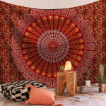 Vintage boheemlaslik seinavaip mandala geomeetriline totemi-stiilis elutoa ruumikujundus kohviku esiku kaunistus 150X200CM