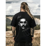 Geolier Signature T-s&auml;rk meestele ja unisex - Ikoonilise tr&uuml;kiga, &uuml;mmarguse kaelusega, hingav mitte-kangas, masinpestav, sobib k&otilde;ikideks aastaaegadeks, vabaaja riietus, 2XL must
