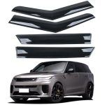 Aknakaitse deflektor Land Rover Range Rover Sport 2024 jaoks - triibuvaba ja l&auml;ikiv Window Deflector with Adhesive *4, PC Material black