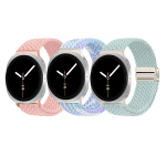 Magnetiline Punutud Rihm Samsung Galaxy Watch 9 8 jaoks Rihm 44mm 40mm Nailonist K&auml;ev&otilde;ru correa v&ouml;&ouml; Galaxy Watch 8 classic 46mm galaxy 9 8 40mm gray