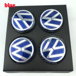 3B7601171 Ujuvad Veljekatted Rummu Kate 4tk 56mm 65mm Volkswageni VW Golf 5 6 7 Passat B6 B7 B8 Tiguan Polo Jetta GTI jaoks (blue,4pcs 65mm)