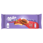 Milka Choco Jaffa Vaarikas, biskviitk&uuml;psised vaarikamaitselise želeega ja piima&scaron;okolaadiga - 147 g