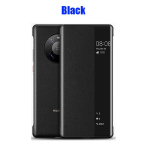 Ametlik Originaal Smart View Helistaja ID Nahast Klapp-Kaanega &Uuml;mbris HUAWEI Mate 50 40 Pro Plus Mate 30 Pro P20 P30 P40 P50 Pro jaoks Huawei Mate30 Pro must