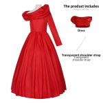 Kurjad r&auml;&auml;givad Cosplay Kleit Rollim&auml;nguks Pehme Kangaga Naistele Miranda,Adult 2XL red