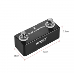 MOSKY DUAL SWITCH Kahekordne jalgl&uuml;liti Jalgl&uuml;liti pedaal T&auml;ismetallist kest
