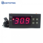 KT1210W digitaalne termostaadi temperatuur C/F termoregulaator k&uuml;tte/jahutuse termostaat regulaator inkubaatori temperatuuri regulaator