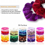 50 tk Velvet juuksepaelad elastsed kummipaelad juuksepaelad, hobusesaba juustepael naistele 50pcs