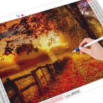 5D teemantmaaling puu maastik kodukaunistus kivist k&auml;sit&ouml;&ouml;komplekt tikandiga pilt 20X30CM