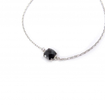 Les Tr&eacute;sors De Lily [K3414] - Bracelet Argent 'Unique' noir must