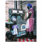 5d isetegemine Aafrika inimeste teemantmaal Kristallmaal Teemantmosaiik T&auml;is&uuml;mmargune puurtikandid 20X30CM