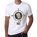 Meeste vintage tees&auml;rk Graafiline T-s&auml;rk No Wrong Way Box valge XS valge