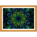 Teemantmaal Ilusa mustriga lill t&auml;isteemanttikandid &otilde;mbluspiste n&auml;put&ouml;&ouml; kodukaunistus 20X30CM