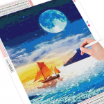 Isetegija teemantmaaling 5D purjeka t&auml;isringi tikandid maastik Uus saabumine 20X30CM