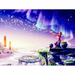 Teemantmaaling Scenery Ristpistes Teemanttikandid Portree Haldjas Teemantmosaiik Rhinestones Pildid 20X30CM