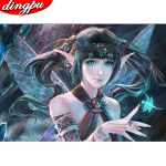 DIY teemantmaal 5D t&auml;ispuuritud &uuml;mmargune teemanttikandid kodukaunistus teemantkunst 20X30CM