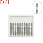 EX-31 10tk/karp Hambaravi kiirteemanthambad Hambaarsti keskmised teemanthamba poleerimist&ouml;&ouml;riistad