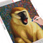 Teemantmaal T&auml;isruudukujuline Uus saabumine Ahv K&auml;sit&ouml;&ouml;komplekt Teemanttikandid Loomamosaiik Seinakunst Full Round 20X30CM