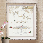 5D DIY teemantmaali komplekt Ristpistes t&auml;isteemanttikandid Loomamosaiik Pilt Rhinestones Kingitus Full Round 20X30CM