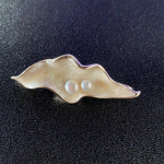 Blucome Fashion Ocean Shell Sahpe prossid t&uuml;drukutele Elegantne romantiline armastus Naturaalne valge helmestega Hijab Pins valge