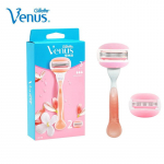Gillette Venus Breeze Razor 3 kihiga naiste pardliterad Ohutus raseerimine Karvaeemaldus T&auml;iteraseerija T&uuml;drukutele Bikiinid Body Curve kuld
