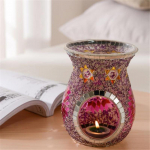 Mosaiik klaas&otilde;liahi aroomip&otilde;leti k&uuml;&uuml;nlahoidja k&uuml;&uuml;nlajalg vaas romantiline kodukaunistus k&auml;sit&ouml;&ouml; kingitused B