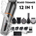 Meeste habemel&otilde;ikur, juhtmeta juuksel&otilde;ikur 12-&uuml;hes vuntside trimmer, juuksek&auml;&auml;rid IPX7 veekindel multifunktsionaalne hoolduskomplekt