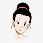 Riidekottidele triigitavad termokleebised Chi Dragon Ball n&auml;o Chi-chi Goku mustriga pestavad soojus&uuml;lekande kleebised