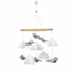 Kokkupandav k&otilde;ristite komplekt Imiku v&otilde;revoodi mobiilse voodi kellahoidja kaitse vasts&uuml;ndinule m&auml;nguasjad Puidust voodikella tarvikud