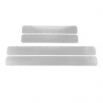 4 tk/komplekti kulumisplaadi kile klassikaline mugav autovarustuse auto vaibariba kleebis mootors&otilde;idukitele h&otilde;behall v&auml;rv