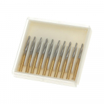10 tk Dental Endo-Z Burs Labi puur karbiidist volfram terasest trimmi viimistlus kiire FG Endo-Z 21mm/25mm/28mm 21mm