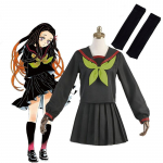 Suure suurusega anime uut t&uuml;&uuml;pi deemonitapja Kamado Nezuko JK &uuml;likond riie moekooli vormiriietus naiste meremeeste r&otilde;ivad, kost&uuml;&uuml;mid, kost&uuml;&uuml;mid L