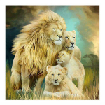 DIY 5D teemantmaali t&auml;isring puur Animal Cute Lions tikandid ristpistes kodukaunistus Full Round 20x20CM