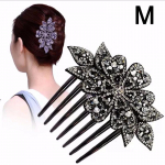 Vintage Flower Juukseklambrid Mood Hair Maker Bun Juuksekammid Plastikust l&auml;ikivad juuksen&otilde;elad Naiste Juukseaksessuaarid