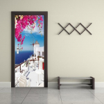 Loomingulised uksekleebised Metsa loodusmuster PVC isekleepuv tapeet Kodukaunistused Seinamaalingud K&uuml;lmkapi kunst plakatid Uksekate 77cm x 200cm