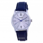 Casio Silver Dial Stainless Steel Analog Quartz MTP-V002L-2B3 MTPV002L-2 Meestekell h&otilde;be