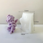 1 tk Creative Angel Look k&uuml;&uuml;nla silikoonvorm DIY vormid kipsvormid aroomiteraapia vorm