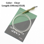 100 cm karpkala &otilde;ngen&ouml;&ouml;r, fluoros&uuml;sinikust karpkala liidrid kalap&uuml;&uuml;gitarvetega QC h&uuml;briidklambriga sulatatud silmusjuhtmed pliivaba s&uuml;damikuga puhas