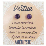 Les Tr&eacute;sors De Lily [R2132] - Amet&uuml;stist  Mineralia  k&otilde;rvar&otilde;ngad - 6 mm lilla
