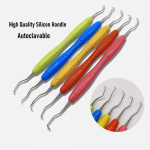 Professionaalne hambaravi Gracey Curette Periodontal Bone Curettes Perio Hambapuhastus Scaler Silicon Hands K&auml;te kasutamine 1 set