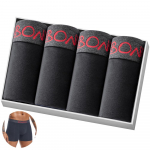 BONITOS 4tk Bokserid &uuml;hev&auml;rvilised seksikad meeste alusp&uuml;ksid puuvillased meeste alusp&uuml;ksid XXL