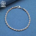 925 Sterling h&otilde;be 4mm Water Wave kett k&auml;ev&otilde;ru ehted 20cm