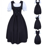 (SU)Naiste Oktoberfesti kost&uuml;&uuml;m, Baieri &otilde;llet&uuml;drukute kleit L must