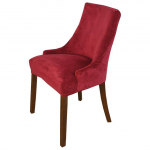 Sametist tuftitud tiivatagusega toolikatted, Stretch Fit s&ouml;&ouml;gitoolikatted, korduvkasutatavad pestavad pehmest spandexist kaldus tugitool 1 piece veinipunane v&auml;rv